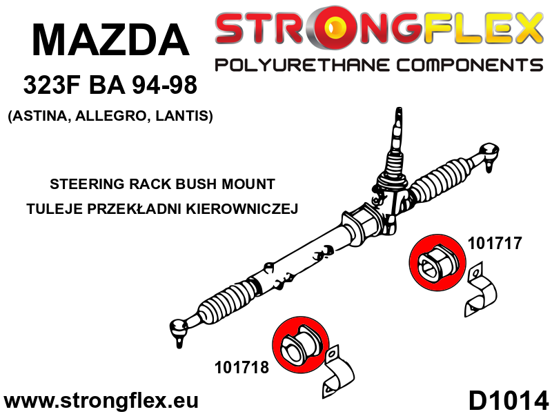 Strongflex Ohjausvaihteen kiinnityspusla 101718