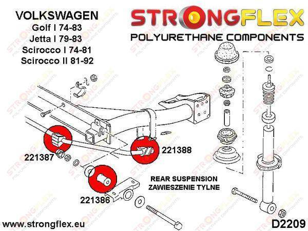 Strongflex Takapalkin kiinnityspusla 221386