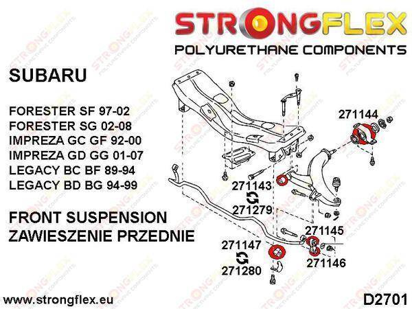 Strongflex Etukallistuksenvakaajan tukitangon pusla 271146