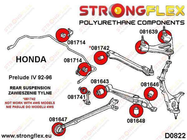 Strongflex Takakallistuksenvakaajan tukitangon pusla 081741