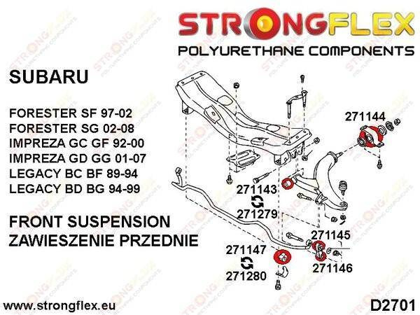 Strongflex Etutukivarren etupusla 271143