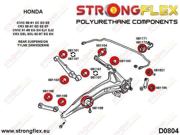 Strongflex Takakallistuksenvakaajan pusla 13mm 081171
