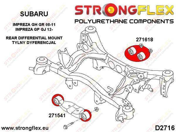 Strongflex Tasauspyörästön kiinnikkeen etupusla 271541