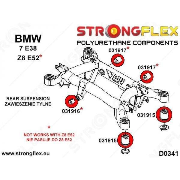 Strongflex Tasauspyörästön kiinnikkeen etupusla 031916