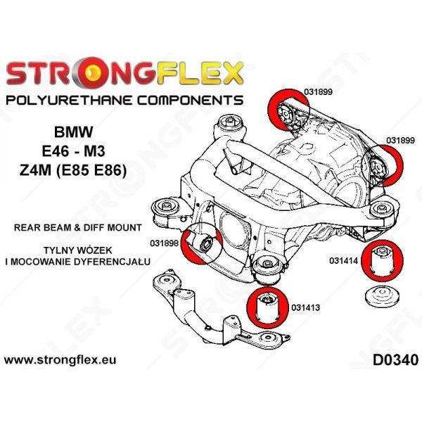 Strongflex Tasauspyörästön etukiinnityksen pusla M3 031898
