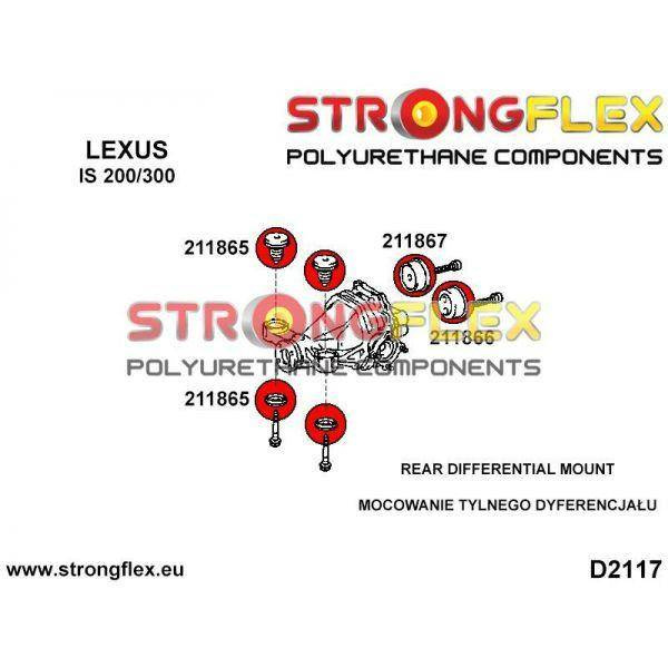 Strongflex Tasauspyörästön kiinnikkeen takapusla 211866