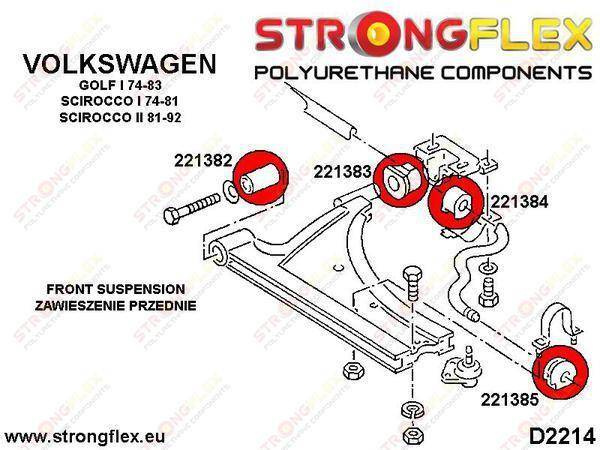 Strongflex Etutukivarren etupusla 221382