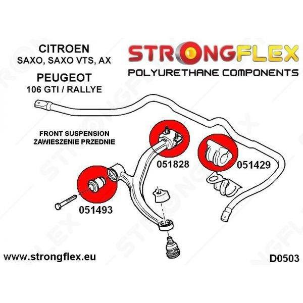 Strongflex Etutukivarren takapusla 051828