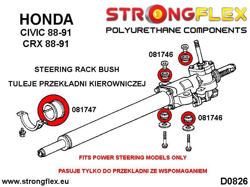 Strongflex Ohjausvaihteen pusla 081746
