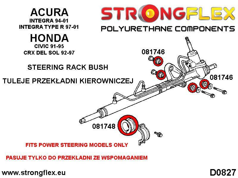 Strongflex Ohjausvaihteen pusla 081746