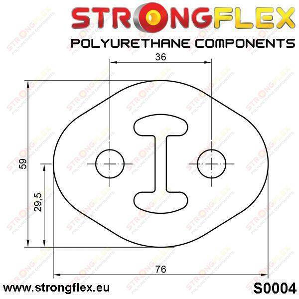 Strongflex Pakoputken kiinnityskumi 36mm 000004