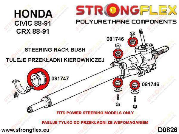 Strongflex Ohjausvaihteen kiinnityspuslasarja 086200