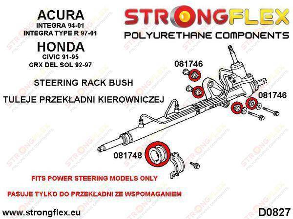 Strongflex Ohjausvaihteen kiinnityspuslasarja 086201